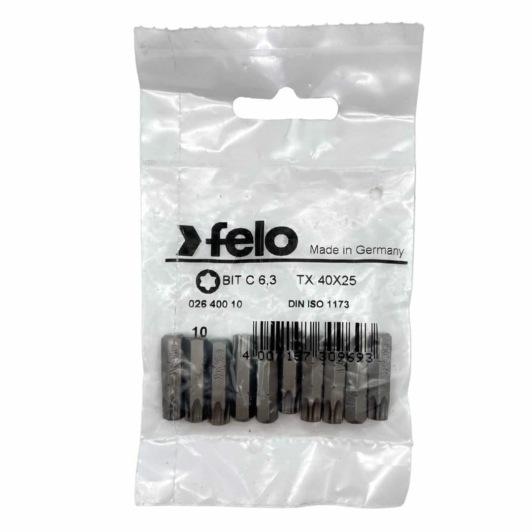 Felo Бита Torx 40x25 серия Industrial, 10 шт 02640010 — миниатюра 2
