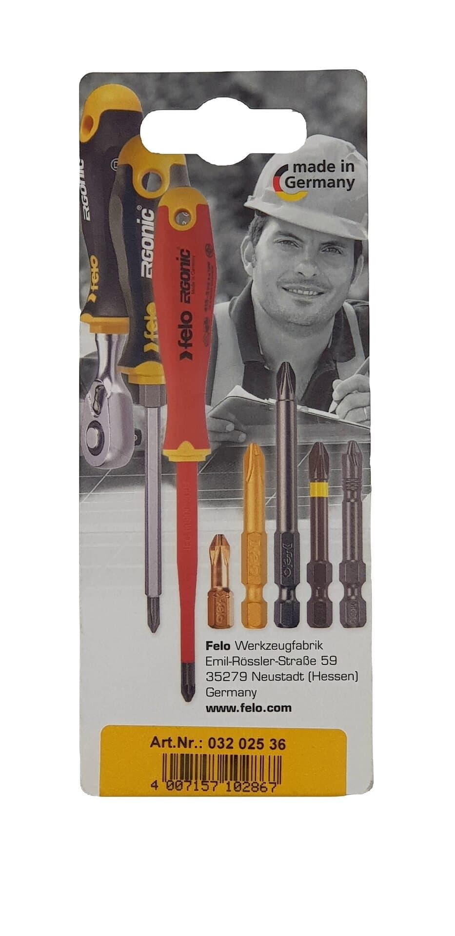 Felo Бита крестовая PH 2X50, серия Industrial, 2 шт в блистере 03202536 — миниатюра 2