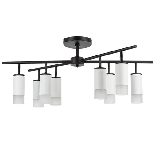 Lightstar LR7283681 Люстра RULLO 8х50W GU10 ЧЕРНЫЙ/БЕЛЫЙ (571728+214436-8+202431-8), шт