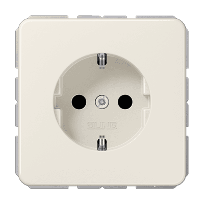 JUNG SCHUKO®-розетка 16 A / 250 B ~ с защитой от детей, слоновая кость CD1521BFKI