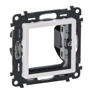 Legrand Valena LIFE Бел Адаптер для механизмов Mosaic 2-модульных 752144 — миниатюра 2