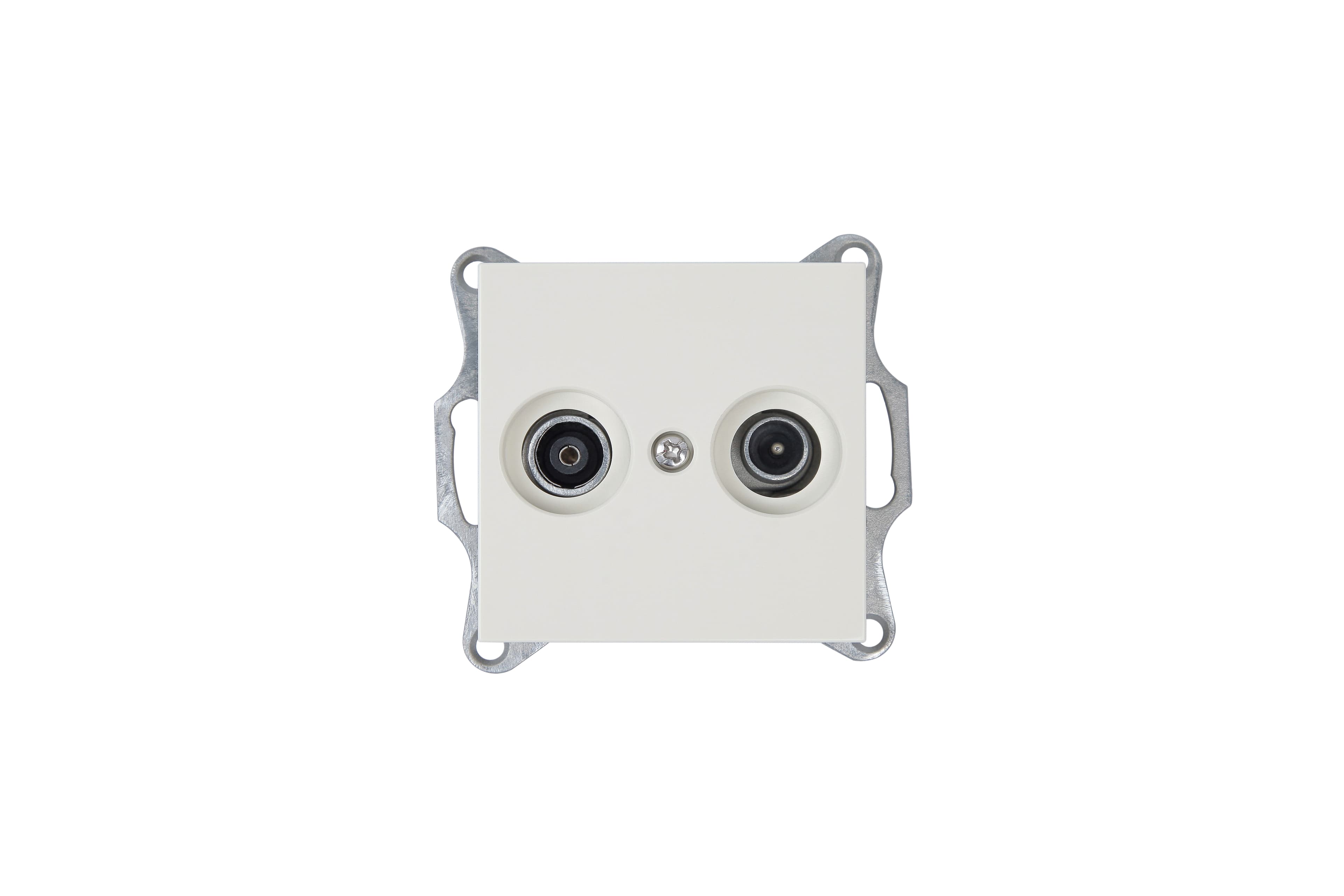 Jasmart G Слоновая кость Розетка TV+FM Φ9.5mm оконечная