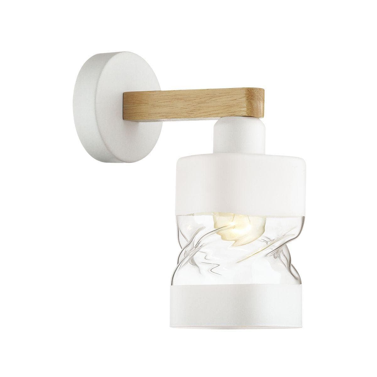 Lumion 4491/1W COUNTY LN21 202 белый, дерево Бра E27 60W 220V BONNIE — миниатюра 1