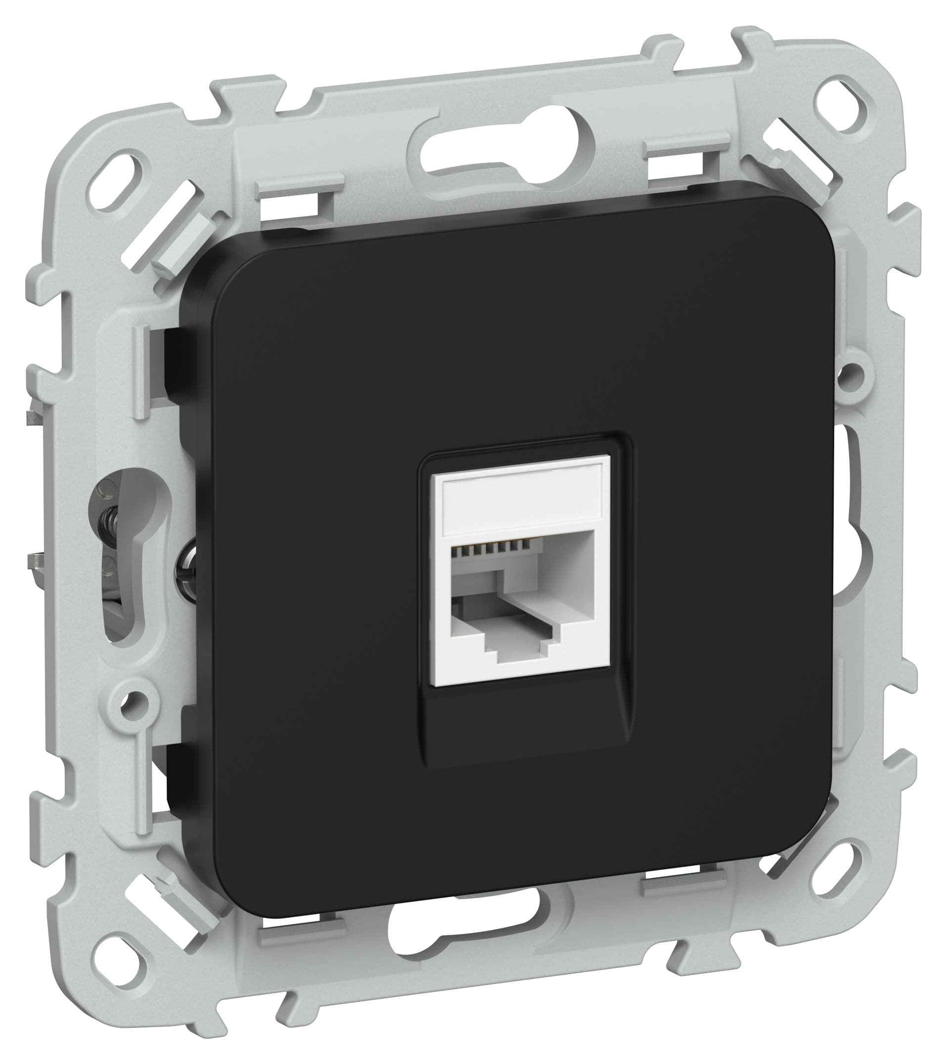 IEK FLITE Черный Розетка компьютерная RJ45 категория 5Е UTP