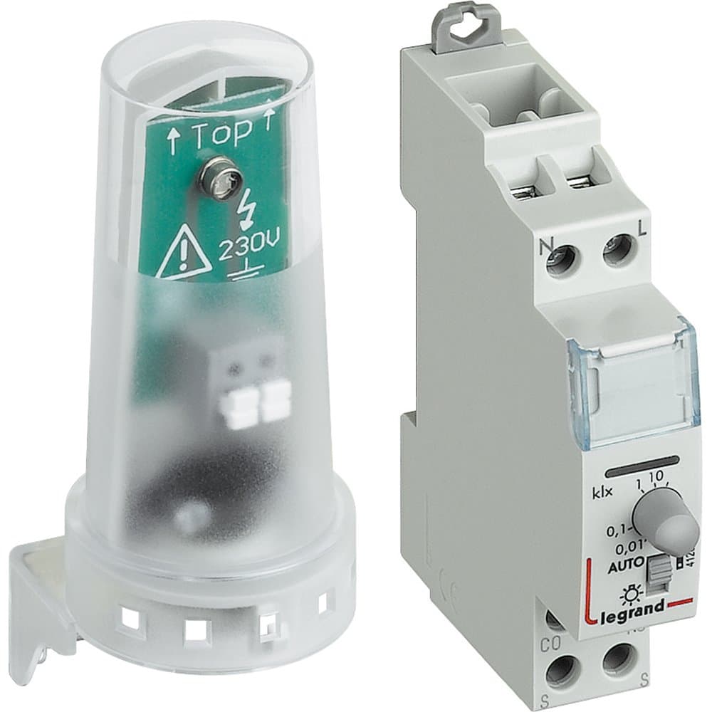 Legrand Сумеречный выключатель - стандартный - 230 В~ - 1 выход 16 А - 250 В~ 412623