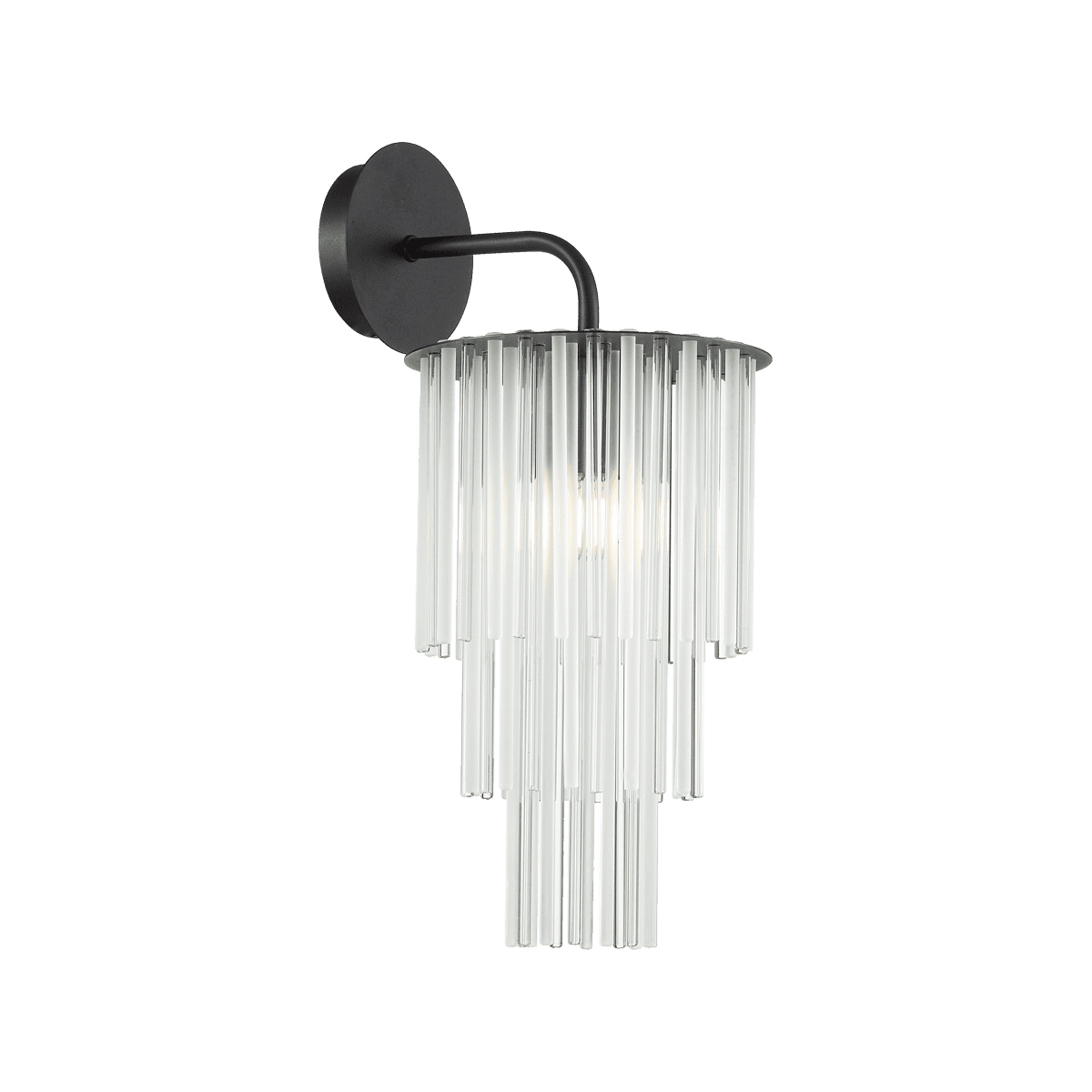 Odeon Light 4921/1W MODERN ODL22 329 черный/прозрач./матов./стекло Бра E27 1*60W PAPITA — миниатюра 2