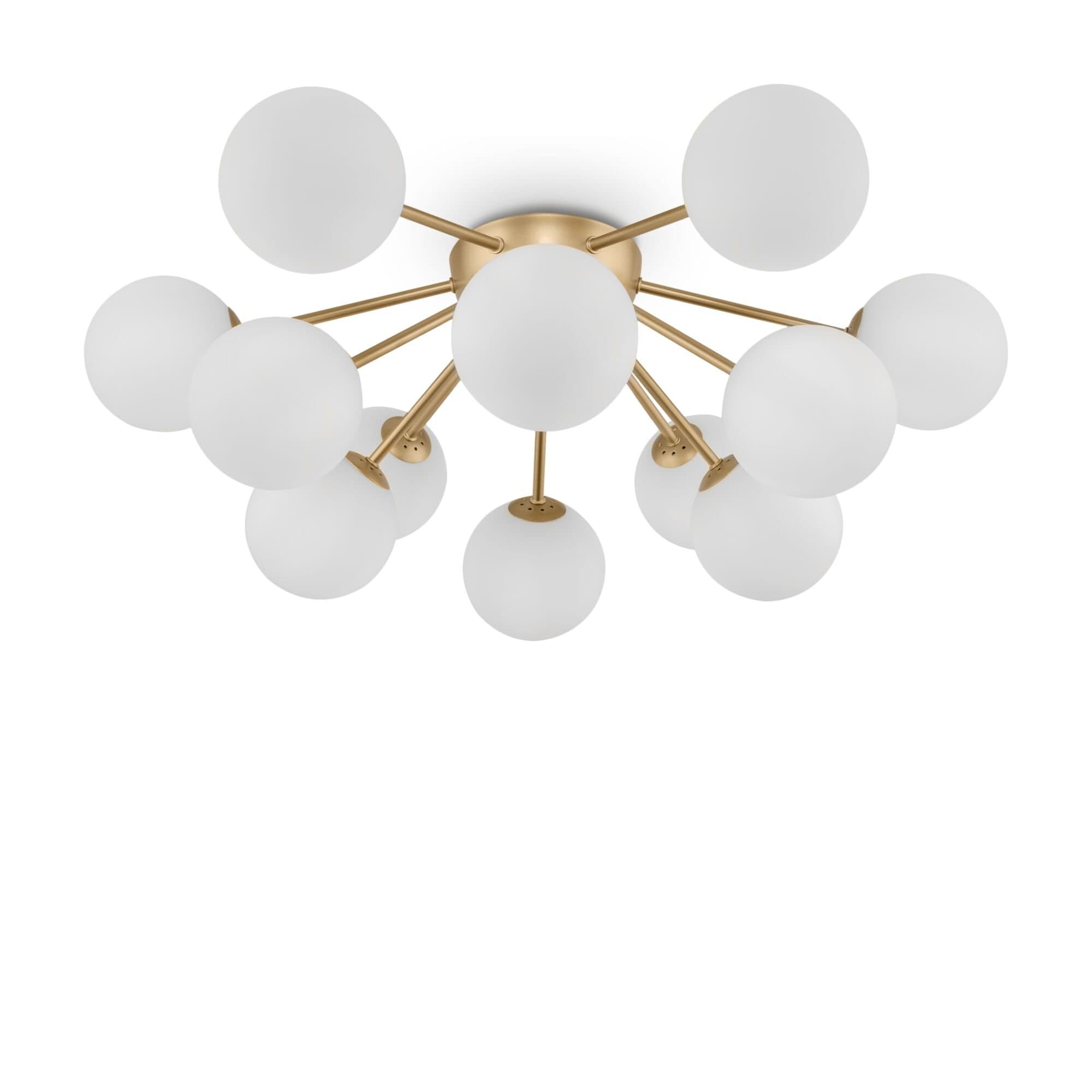 Freya Modern Alexis Матовое Золото Потолочный светильник FR5120CL-12G — миниатюра 2