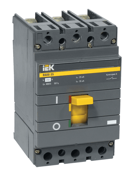 IEK Авт. выкл. ВА88-35  3Р  250А  35кА 5In ИЭК SVA30-3-0250-5 — миниатюра 1