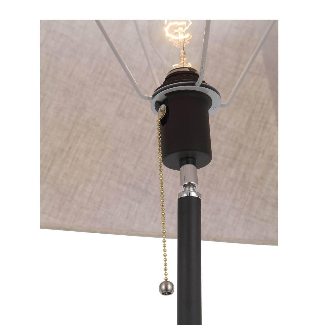 ST LUCE SLE302.415.01 Торшер  Черный, Коричневый/Бежевый E27 1*40W — миниатюра 3