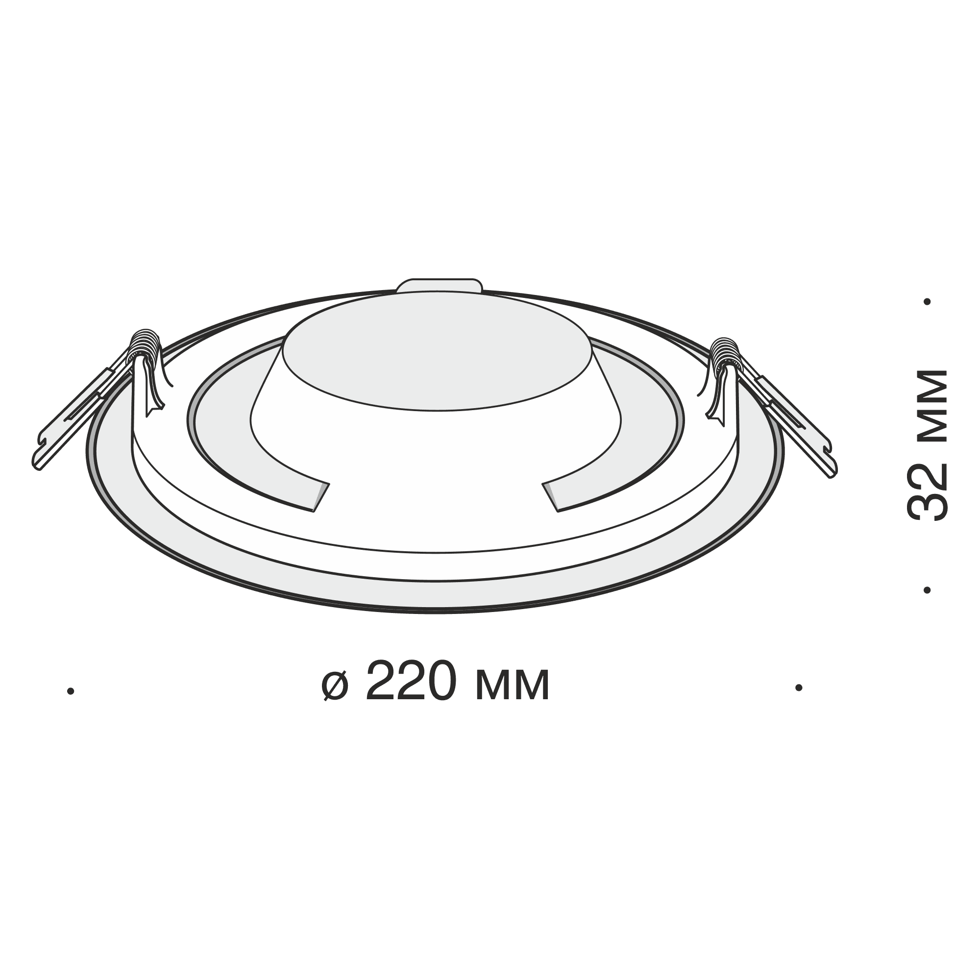 Maytoni Technical Stockton Белый Встраиваемый светильник LED 18W 1600Лм DL018-6-L18W — миниатюра 5