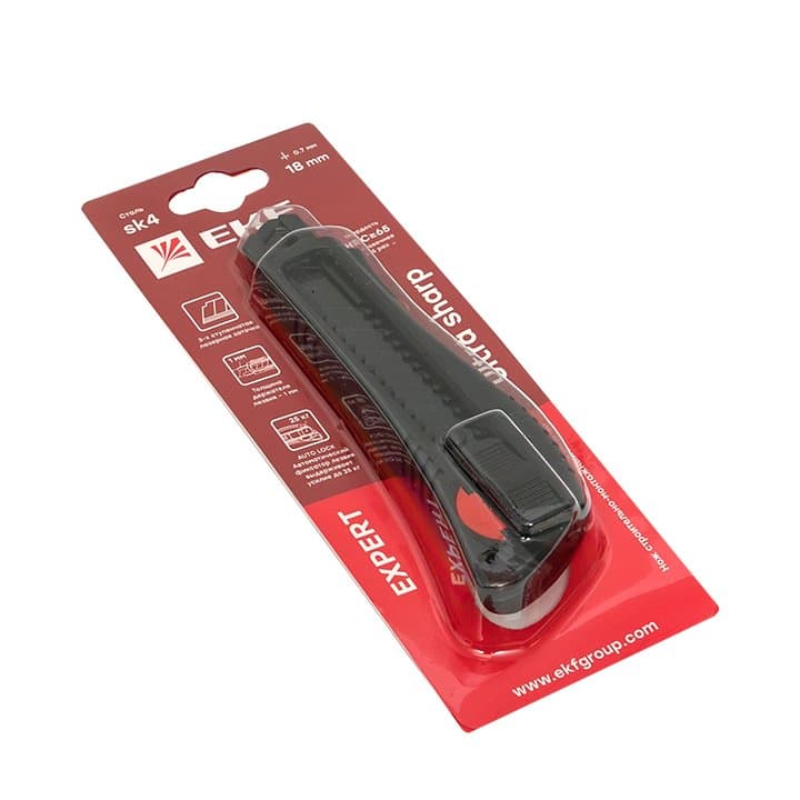 EKF Нож строительно-монтажный 18 мм НСМ-50 (18мм)(SK4) Heavy Duty (до 25 кг) Expert — миниатюра 2