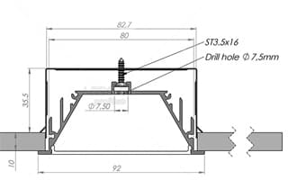 Arlight Держатель для ALU-POWER-RW80F (Металл) 019451 — миниатюра 2