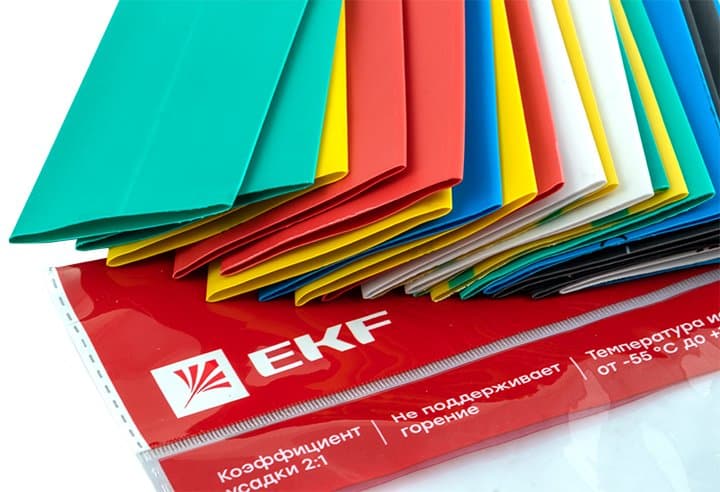 EKF PROxima Термоусаживаемая трубка ТУТ нг 30/15 набор:7 цветов по 3шт. 100мм. — миниатюра 8