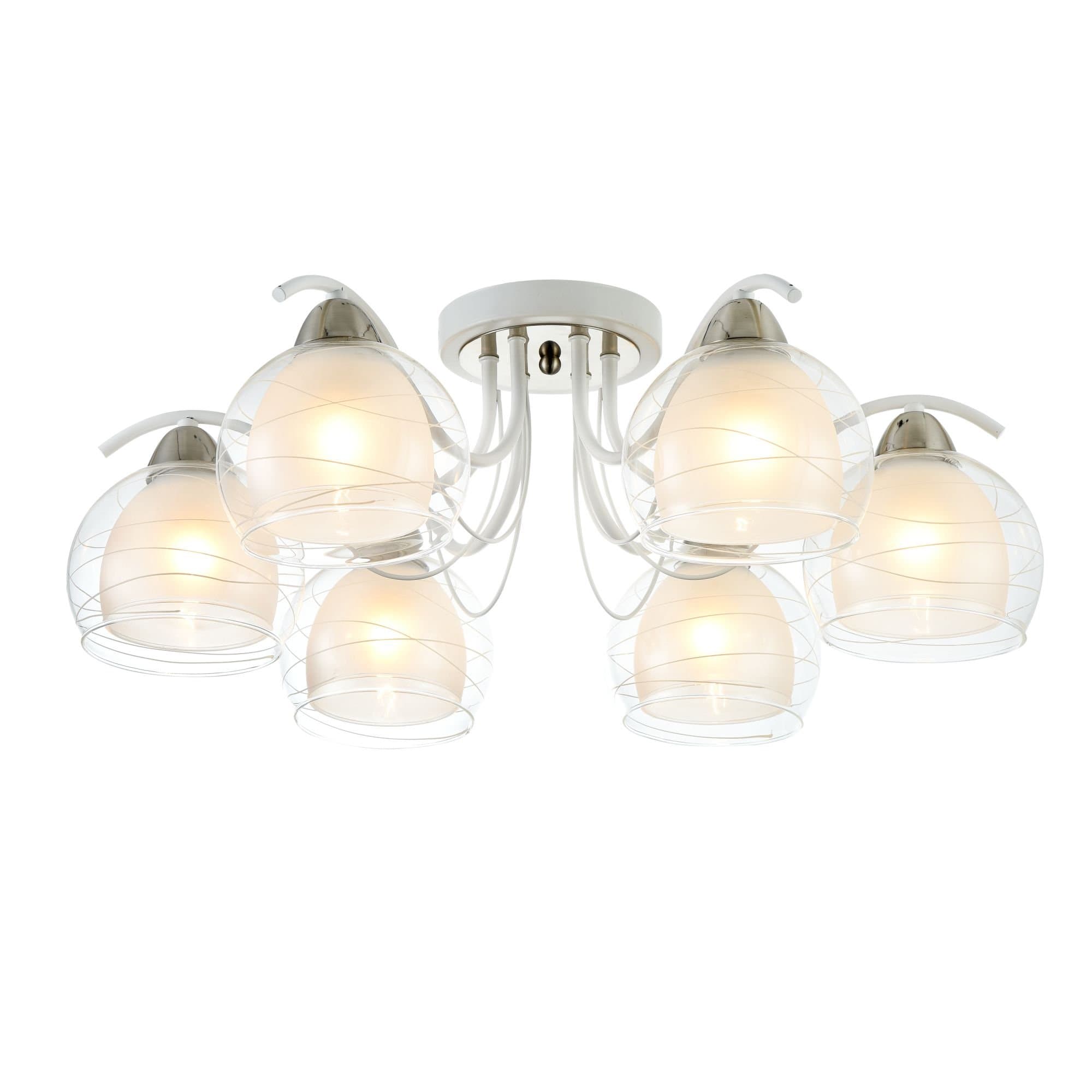 Freya Modern Nikki Белый Потолочный светильник E14 60W FR5052-CL-06-W — миниатюра 2