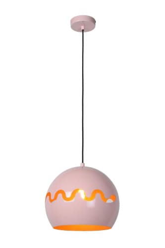 Lucide CORENTIN Pendant light Children Ø 28 cm 1xE27 IP21 Pink 30484/28/66