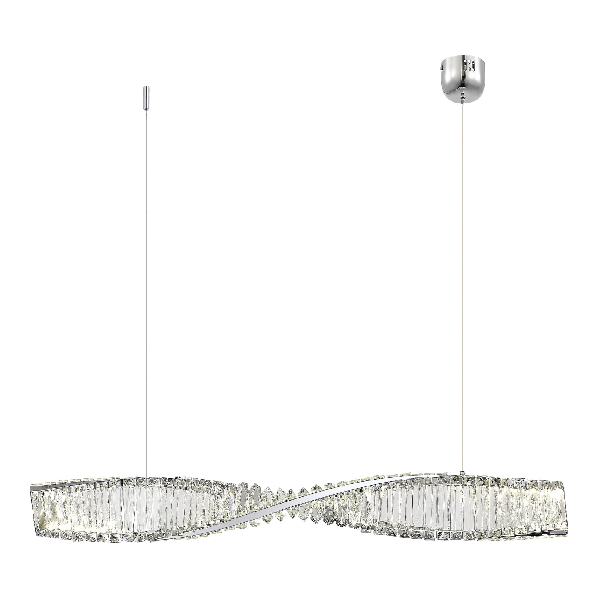 ST LUCE SL6205.113.01 Светильник подвесной Хром/Прозрачный LED 1*21W 3000K