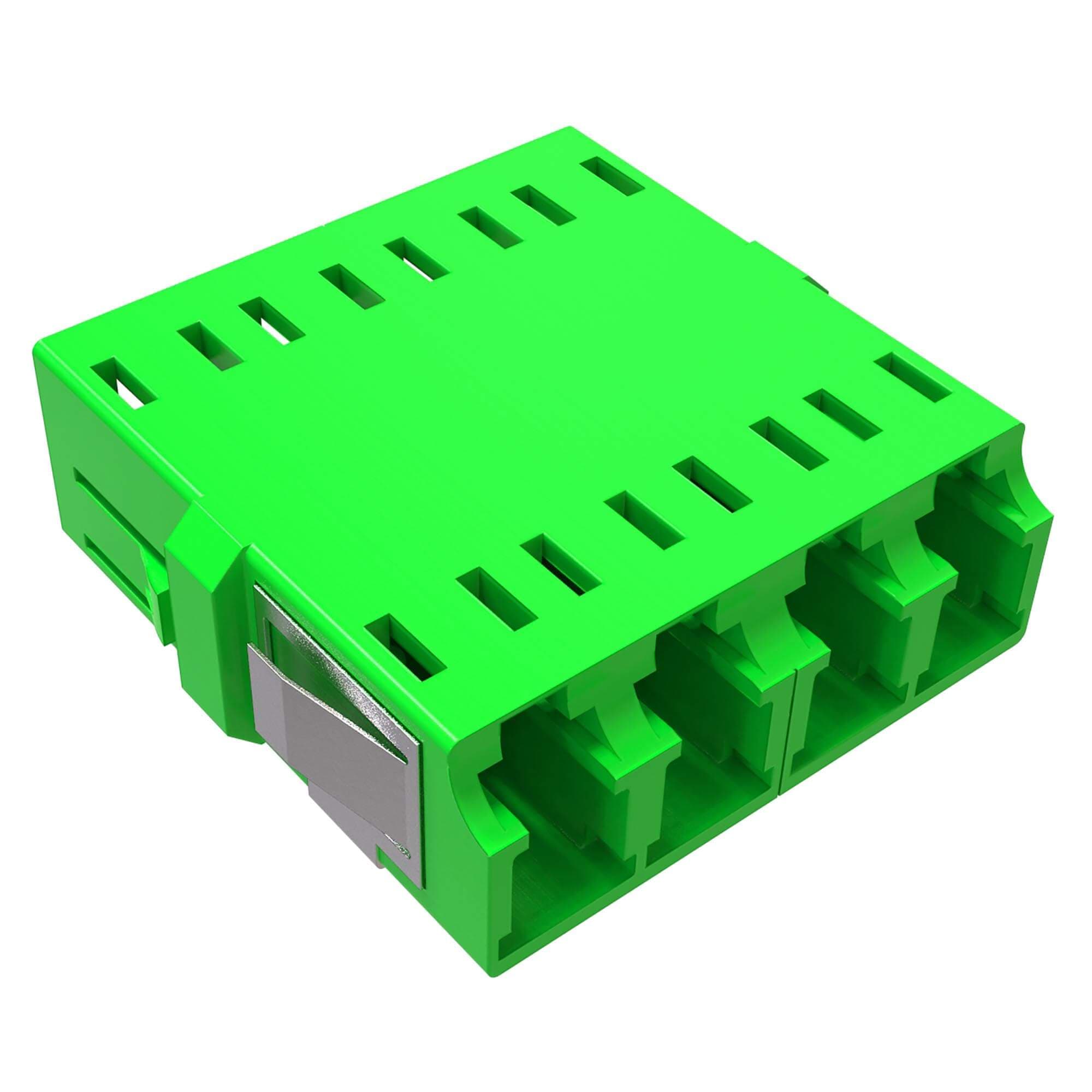 DKC Адаптер LC/APC-Quad, Senior/Senior, SC-footprint, ОS2, зеленый