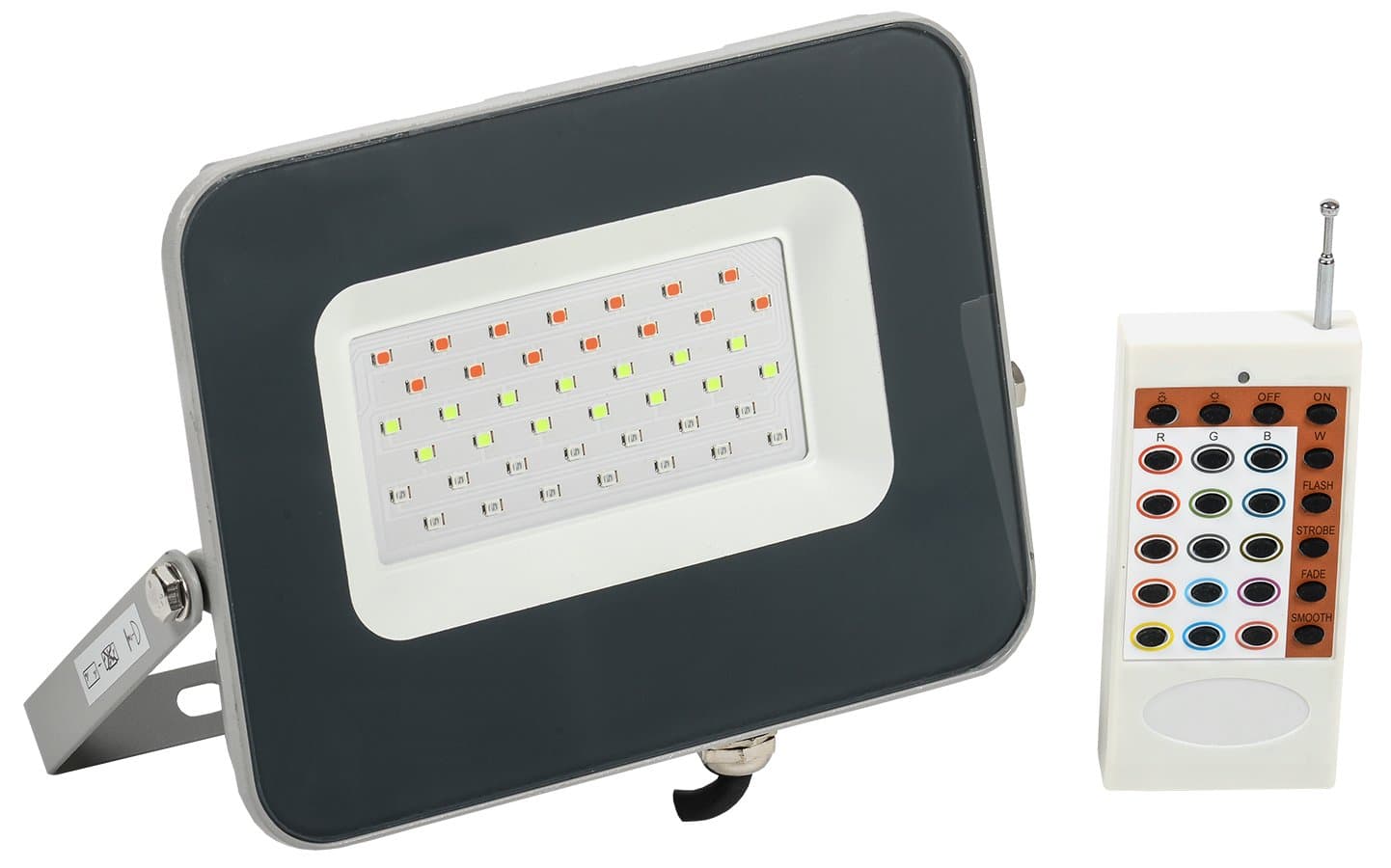 IEK Прожектор LED СДО 07-30RGB multicolor IP65 серый IEK LPDO7RGB-01-30-K03