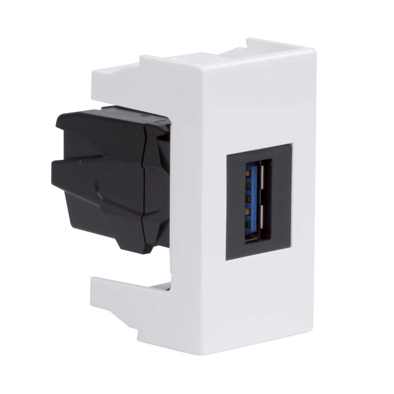DKC USB 3.0 розетка, Viva, белая, 1 мод. — миниатюра 2