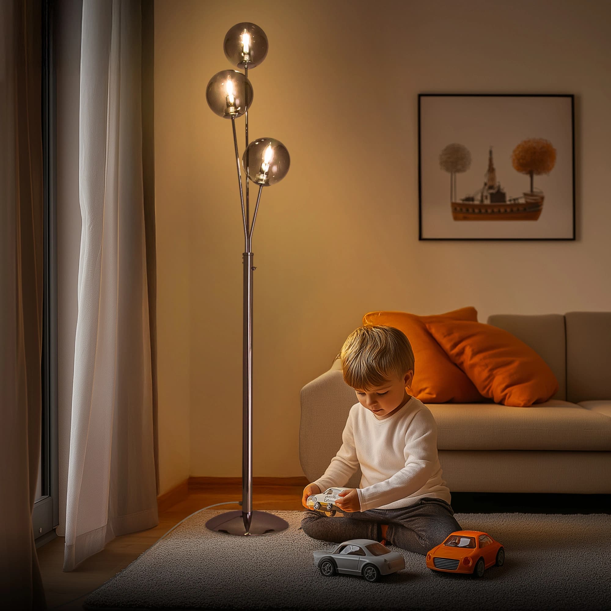 Citilux CL102930 Томми Хром+Дымч. Торшер — миниатюра 8