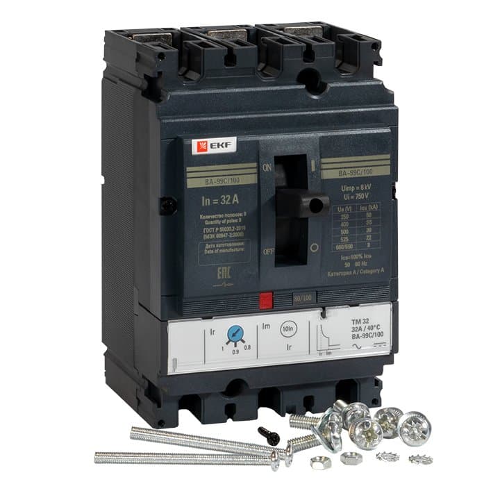 EKF PROxima Автоматический выключатель ВА-99C (Compact NS) 100/ 32А 3P 36кА — миниатюра 3
