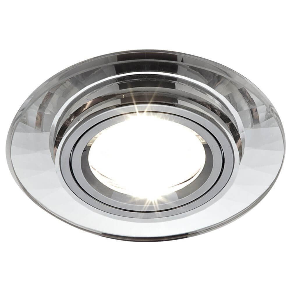 Ambrella Встраиваемый потолочный точечный светильник 8160 CL хром MR16 D95 mm — миниатюра 1