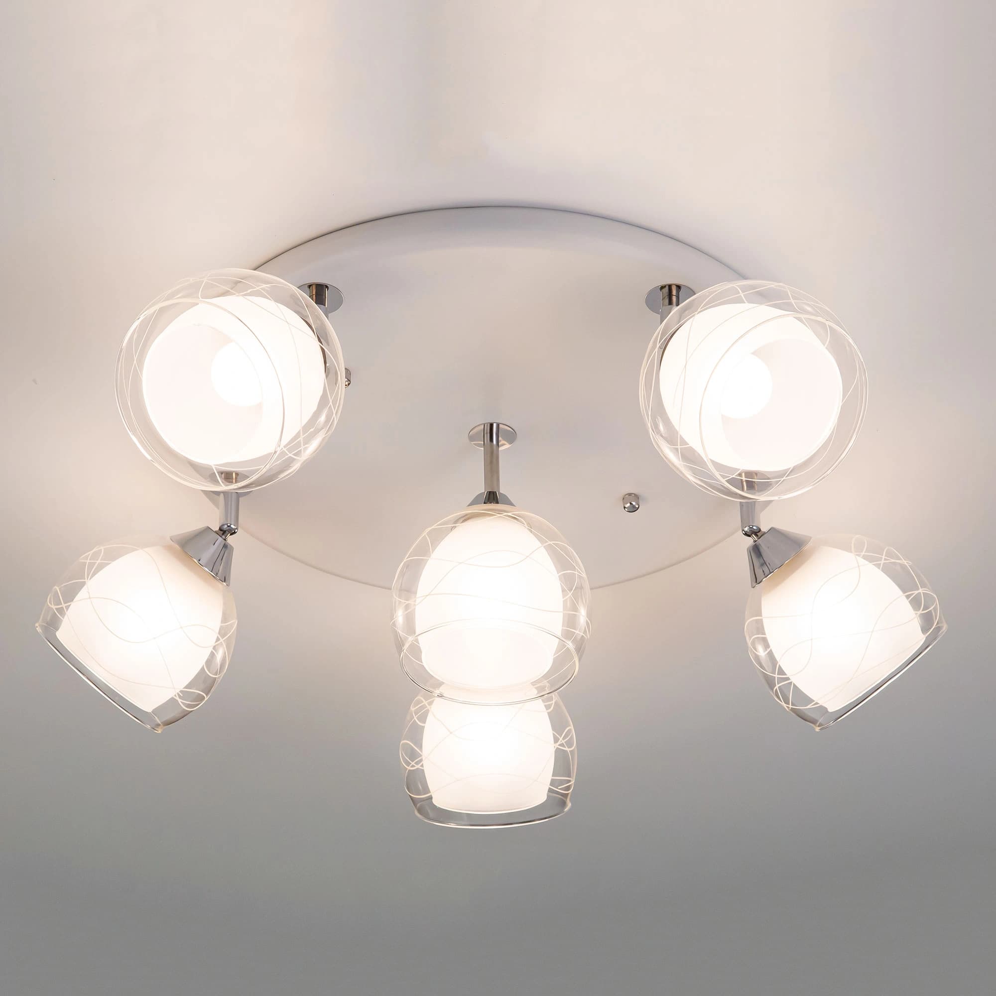 Citilux CL158161 Самба Бел+Хром Светильник Люстра — миниатюра 4