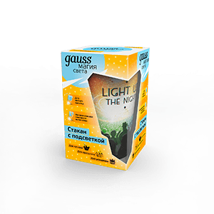 Gauss Стакан с подсветкой модель LCUP Party 3XLR44 LED 5/90 LC004