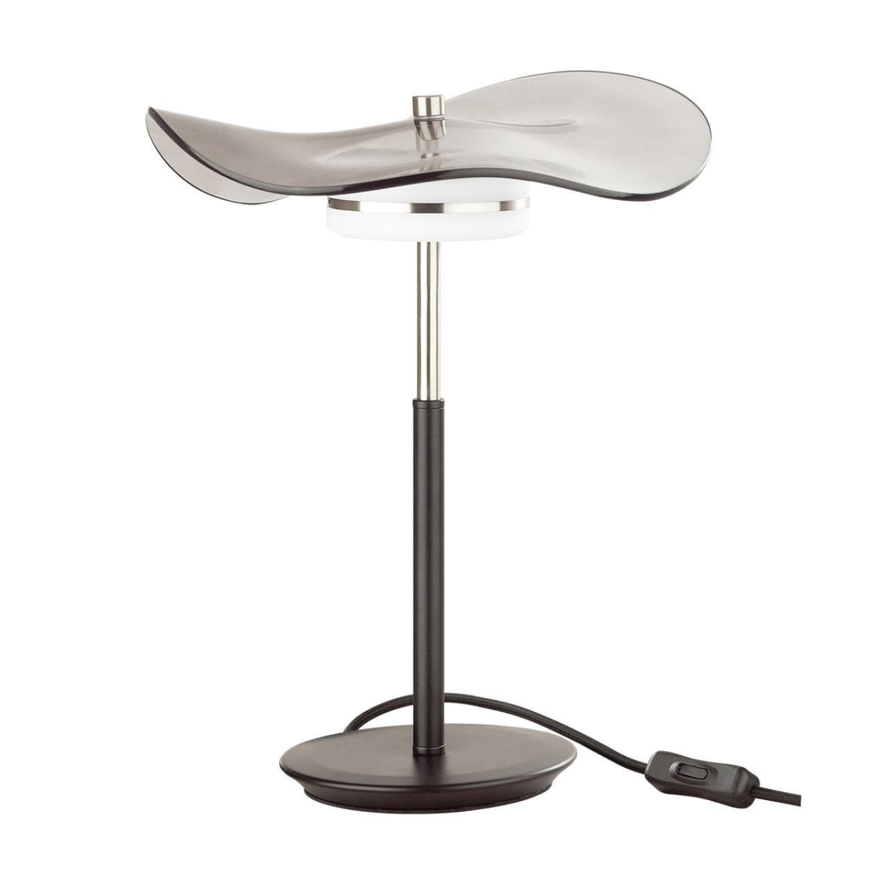 Odeon Light 4858/10TL L-VISION ODL_EX21 никель/дымчатый/стекло Настольная лампа LED 1*13W 4000K FLUENT — миниатюра 1