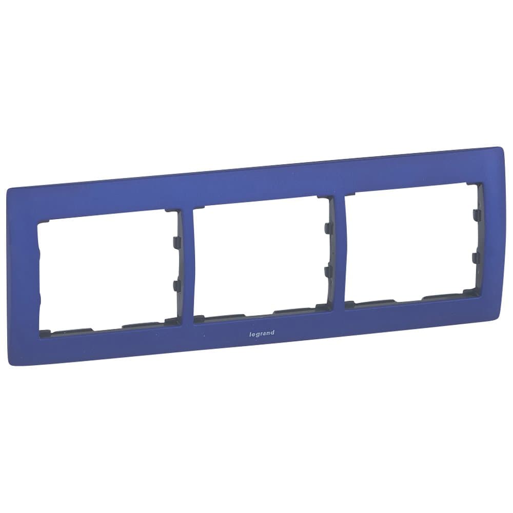 Legrand Galea Life Синий Металл/Magic Blue Рамка 3-я гориз 771913 — миниатюра 1