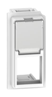 BT Living now Белый Лицевая панель для адаптеров Keystone RJ45 1 мод KW07K