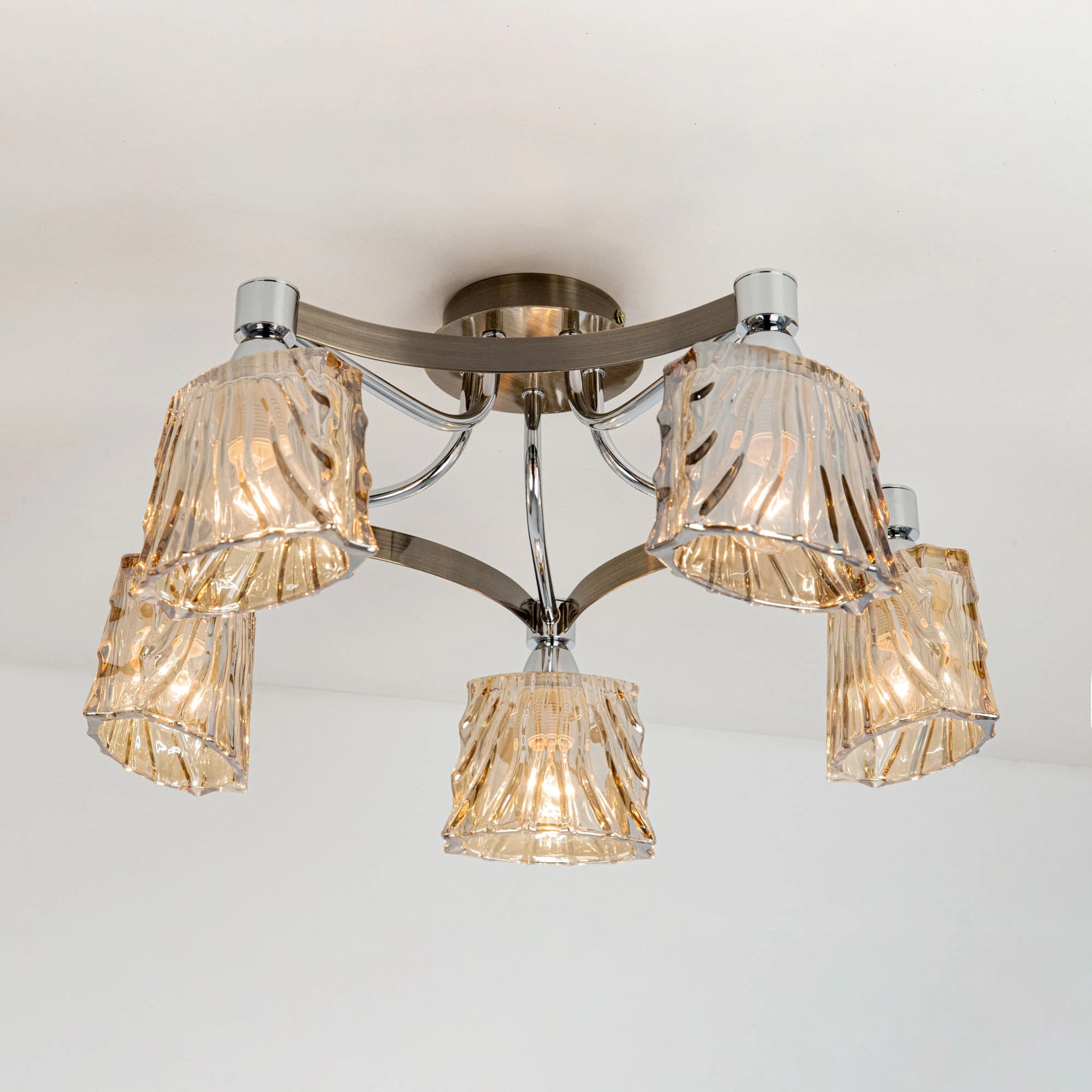 Citilux CL141151 Муза Бронза+Хром Свет-к Люстра — миниатюра 2