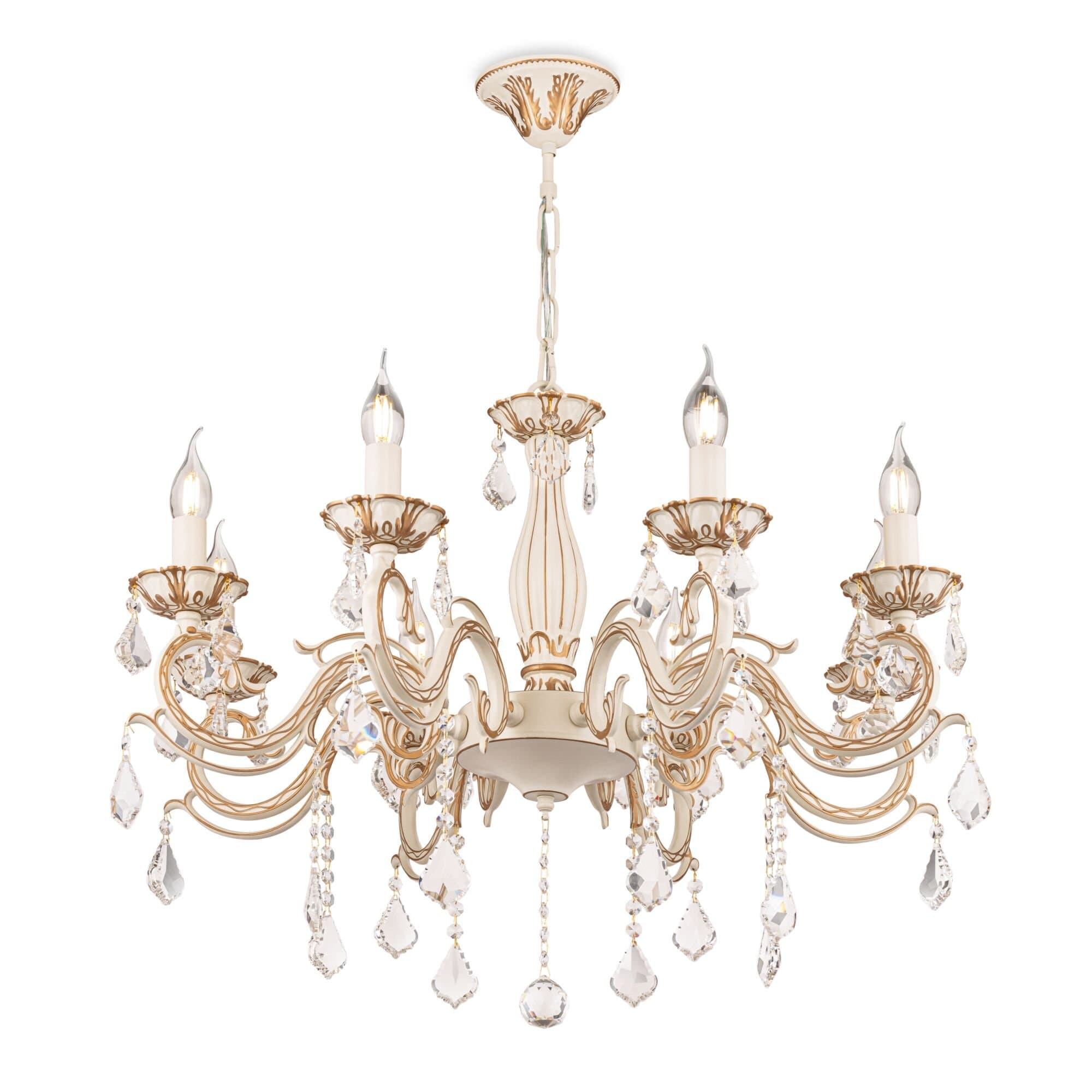 Maytoni Elegant Bronze Бежевый Люстра 8xE14 60W ARM245-08-W — миниатюра 6