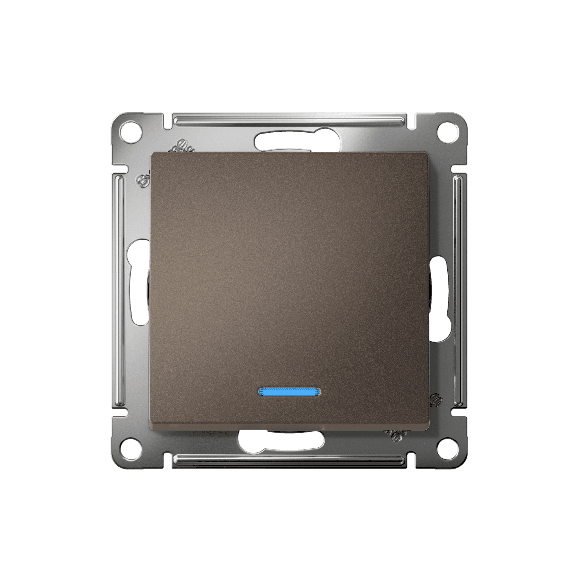Systeme Electric AtlasDesign Мокко Переключатель 1-кл с подсветкой, сх.6а, 10АХ, мех., быстрозажим. клем. — миниатюра 4