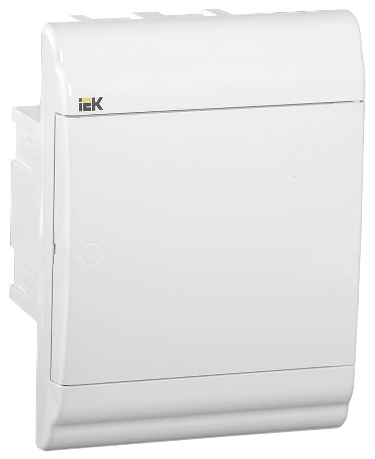 IEK PRIME Корпус пластиковый встраиваемый ЩРВ-П-4 белый/белая дверь IP41 MKP82-V-04-WD-41-20 — миниатюра 1