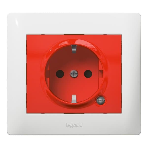 Legrand Galea Life Крас Розетка 2К+З с защ штор 771046