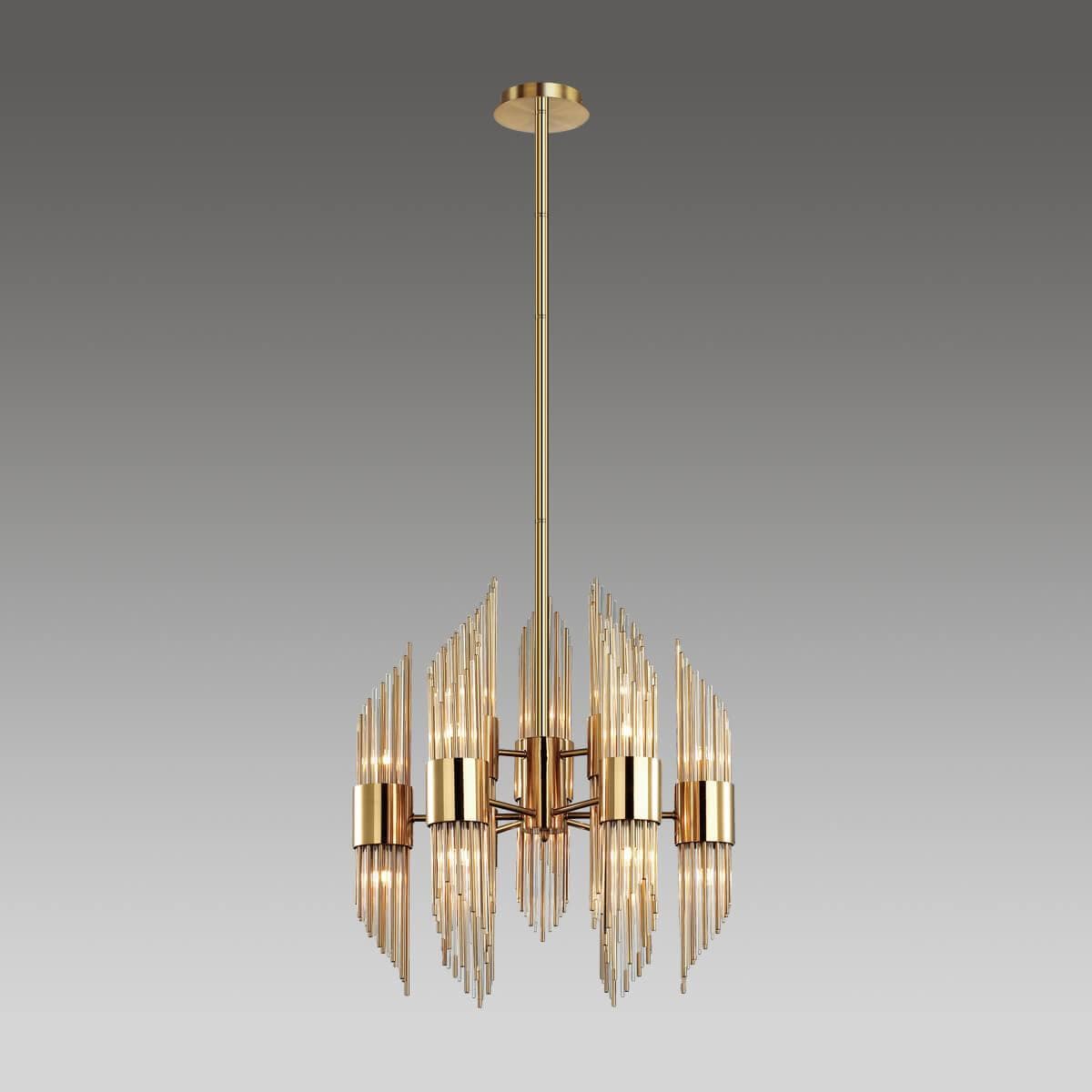 Odeon Light 4847/18 HALL ODL21 335 золото/металл/стекло Люстра G9 18*40W FLAMBI — миниатюра 2
