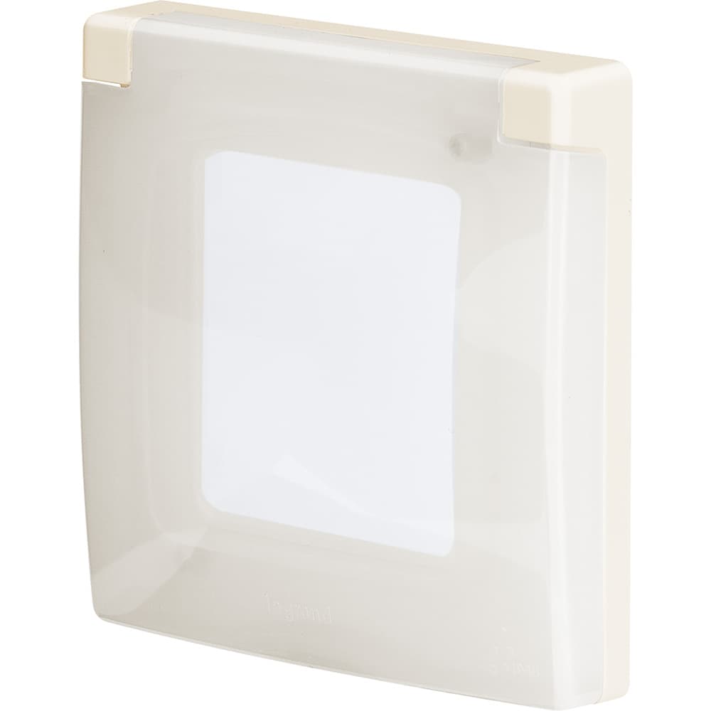 Legrand INSPIRIA Слоновая кость Рамка с защитной крышкой IP 44 673921 — миниатюра 3