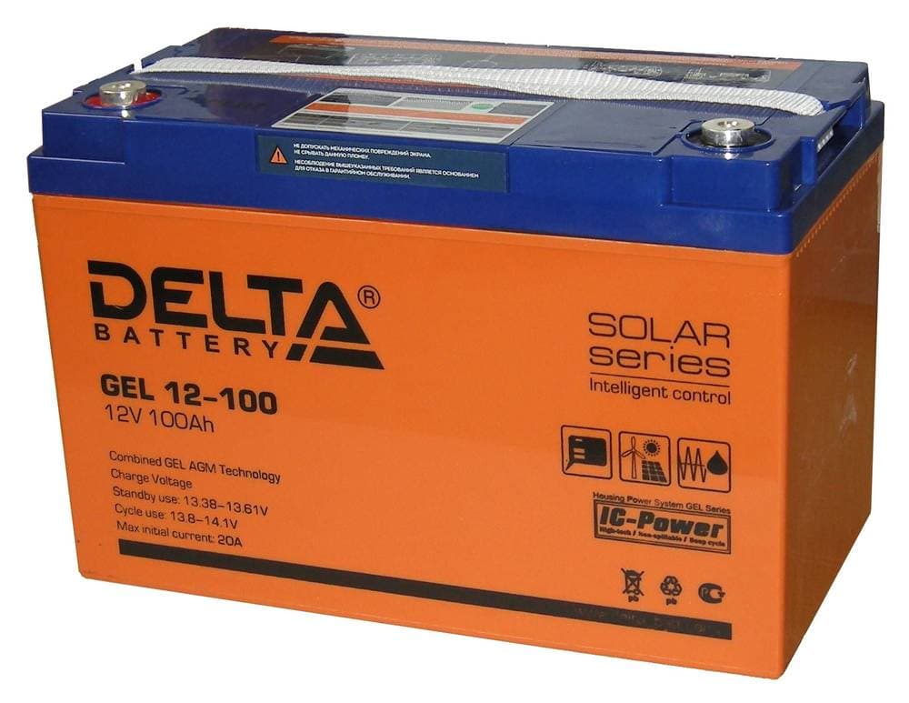 Delta Аккумуляторная батарея GEL 12-100 (12V/100Ah)