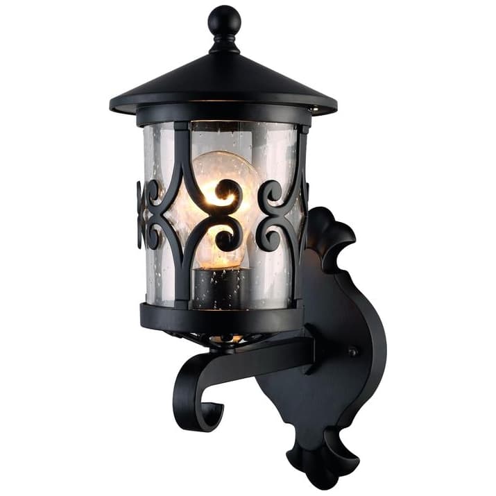 Arte Lamp Persia Черный/Прозрачный Светильник уличный настенный 1x75W E27