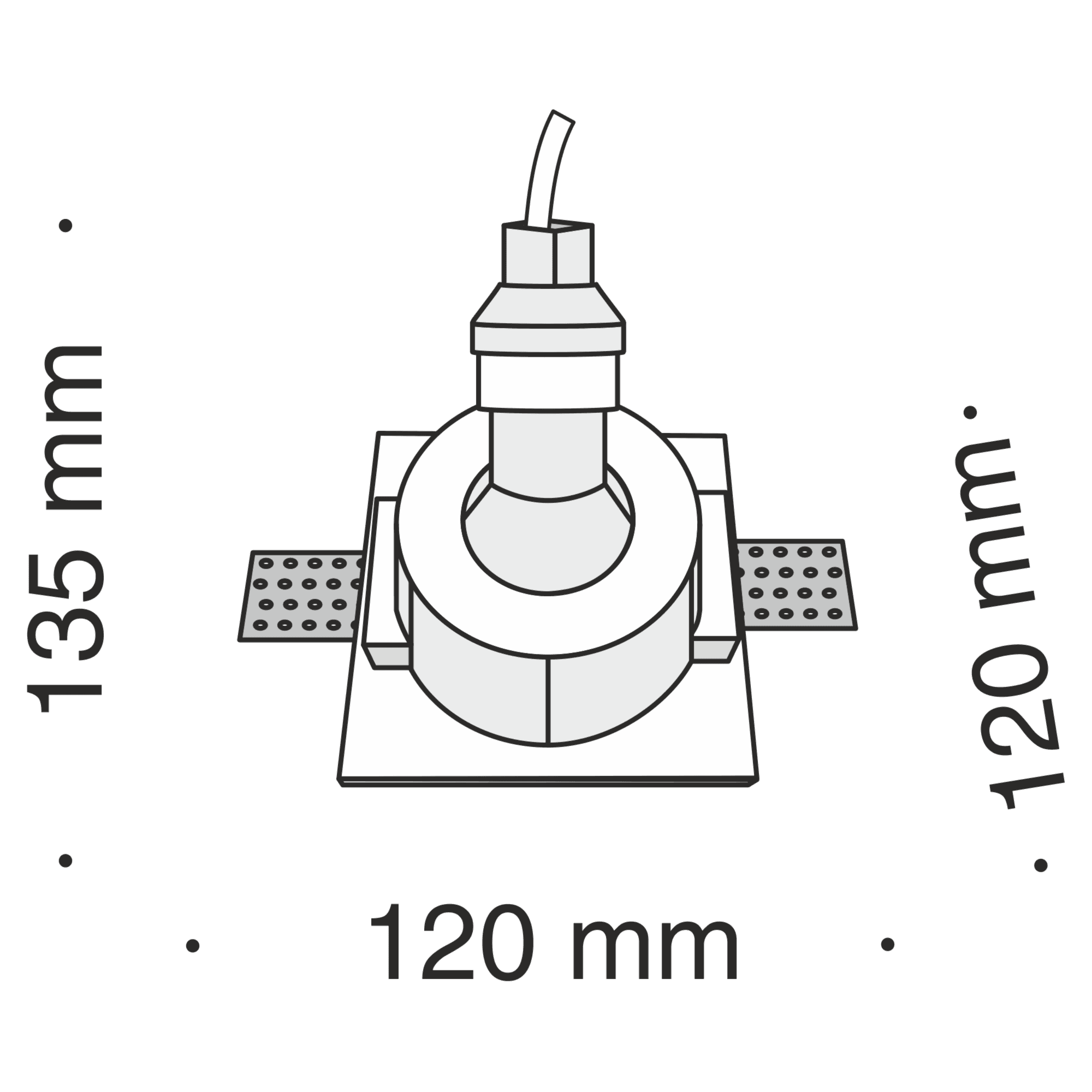 Maytoni DownLight Gyps Белый Встроенный светильник 1xGU10 35W DL001-1-01-W — миниатюра 8