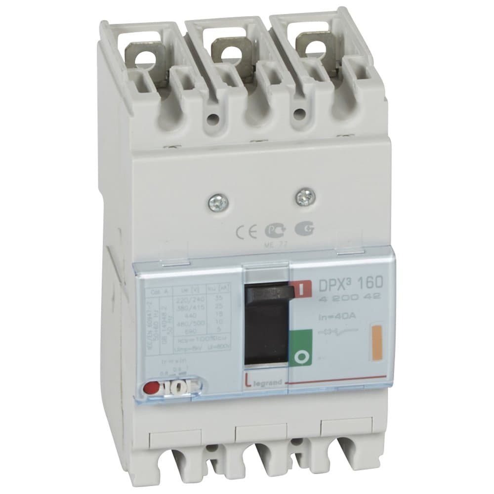 Legrand DPX3 160 Автоматический выключатель 3P 40А 25kA 420042 — миниатюра 1