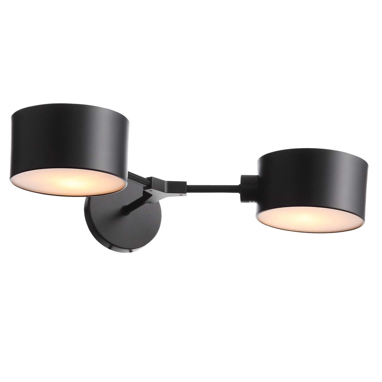 Evoluce SLE183401-02 Светильник настенный Черный/Серый E14 2*60W — миниатюра 1