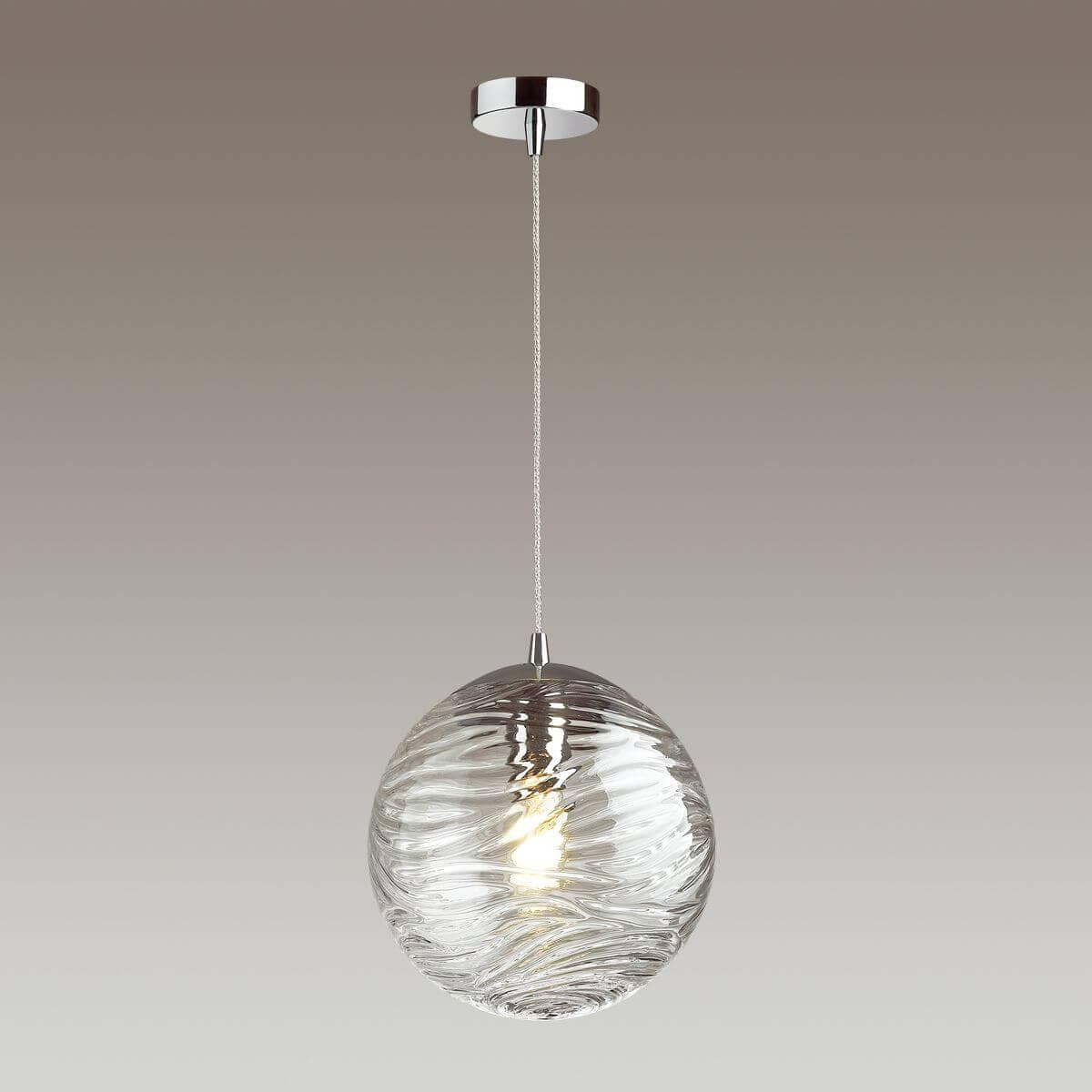 Odeon Light 4781/1 ODL21 прозрачный/хром Подвес E27 60W OTILA — миниатюра 3