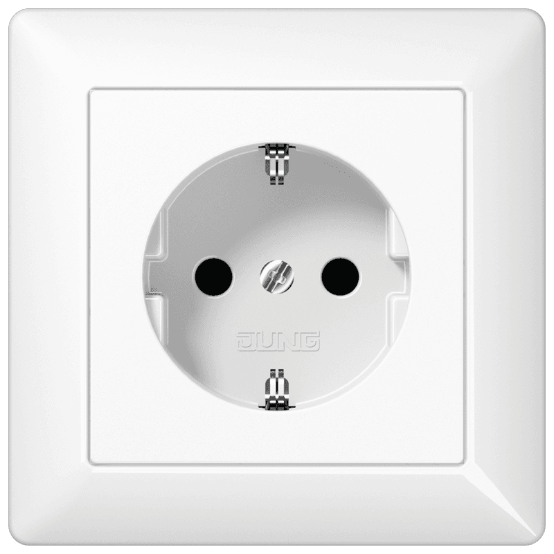 JUNG SCHUKO®-розетка 16 A / 250 B ~, белая AS1521WW