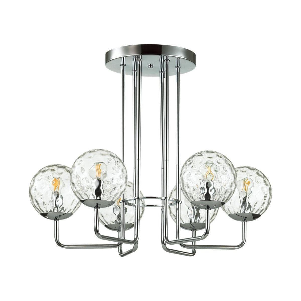 Odeon Light 4982/6C MODERN ODL22 323 хром/прозрачный/стекло Люстра потолочная E14 6*40W VERASA