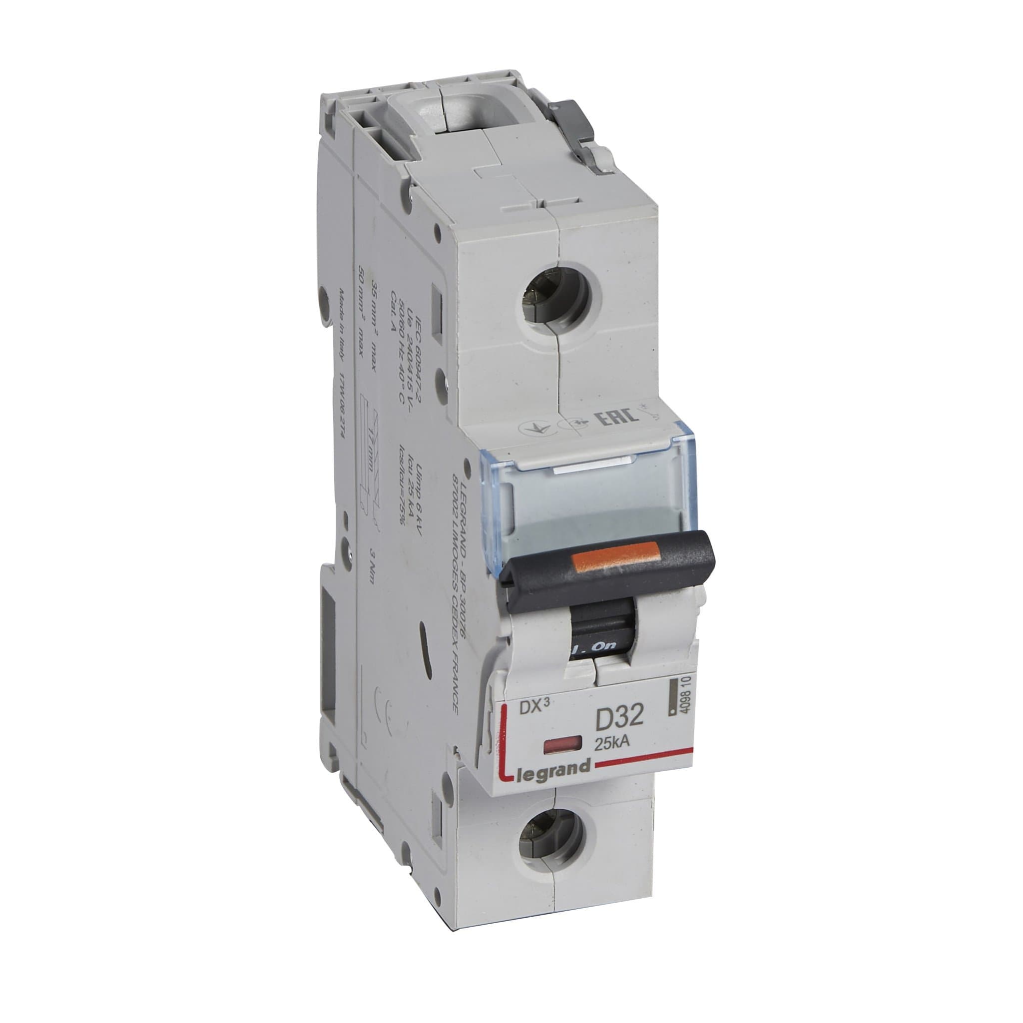 Legrand DX3 Автоматический выключатель 1P 32А (D) 25кА 409810