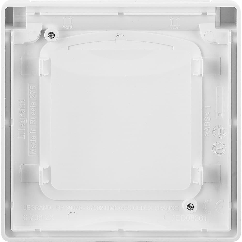 Legrand INSPIRIA Белый Рамка с защитной крышкой IP 44 673920 — миниатюра 4