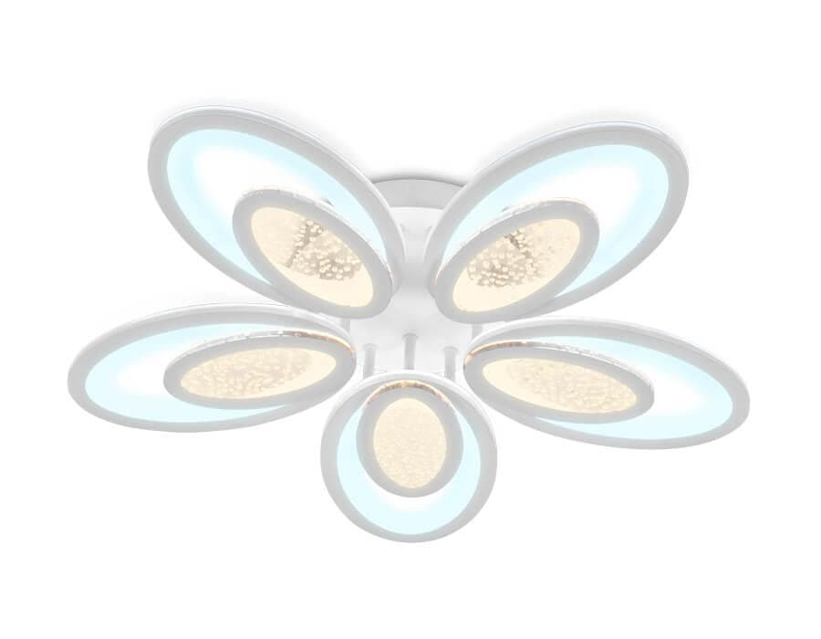 Ambrella Потолочный светодиодный светильник с пультом FA423/5 WH белый 210W D620*100 (ПДУ РАДИО 2.4) — миниатюра 1