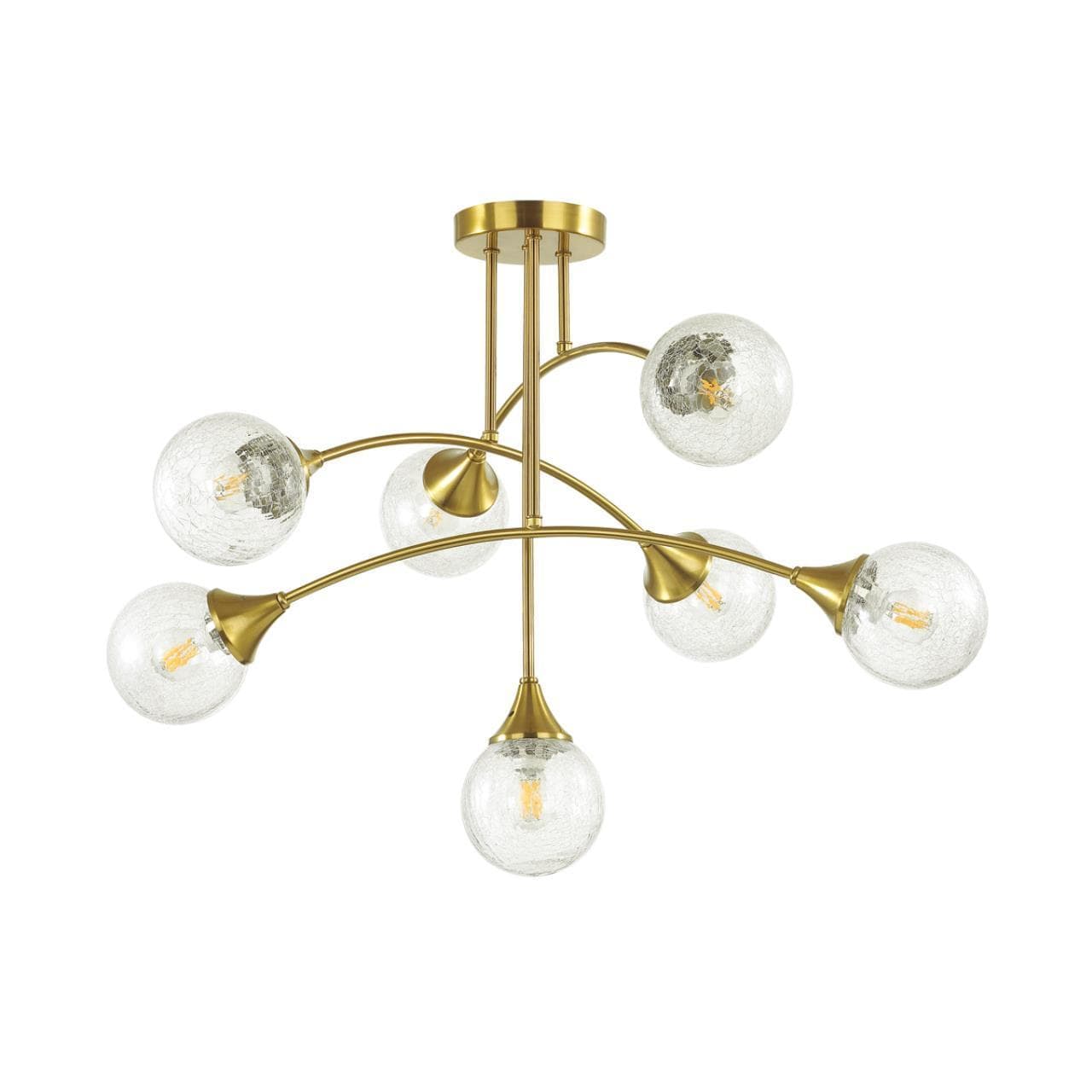Lumion 4558/7C MODERNI LN21 латунь Люстра потолочная E14 7*40W 220V YOKO — миниатюра 1